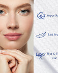 Disposable face towels, clean skin